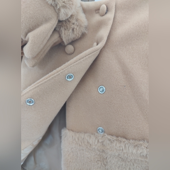 Sold NWT tahari baby peacoat and mittens set - Picture 5 of 7